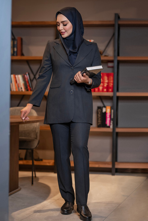 کت و شلوار گاباردین دیپلمات کد A-55